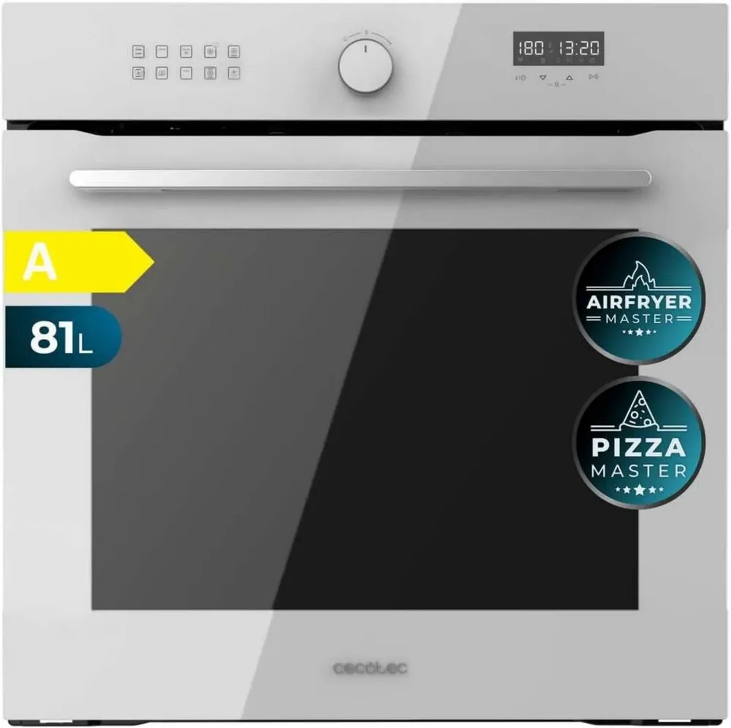 Four Encastrable Multifonction 60 cm 81 L avec Airfryer Master et Nettoyage Vapeur, Blanc