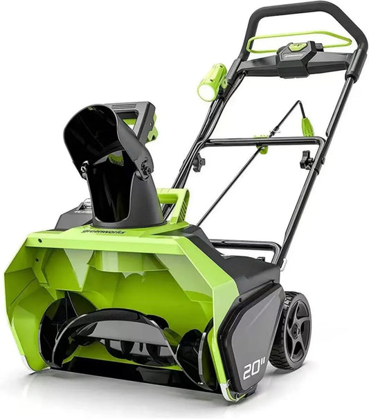Souffleuse à Neige Greenworks GD40ST Sans Fil avec Moteur Brushless, 51 cm, Profondeur 30 cm, 180° Rotatif, 40V - Batterie et Chargeur Non Inclus, Garantie 3 Ans