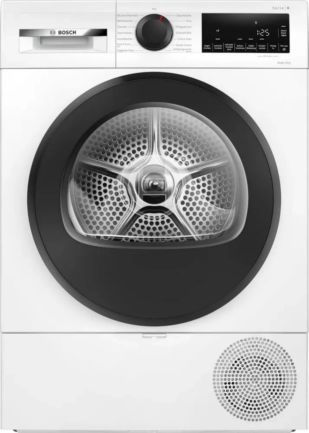 Bosch Série 6 Sèche-linge Pompe à Chaleur 9 kg, Programme de Séchage Rapide, Option Demi-Charge, Filtre Auto-Nettoyant